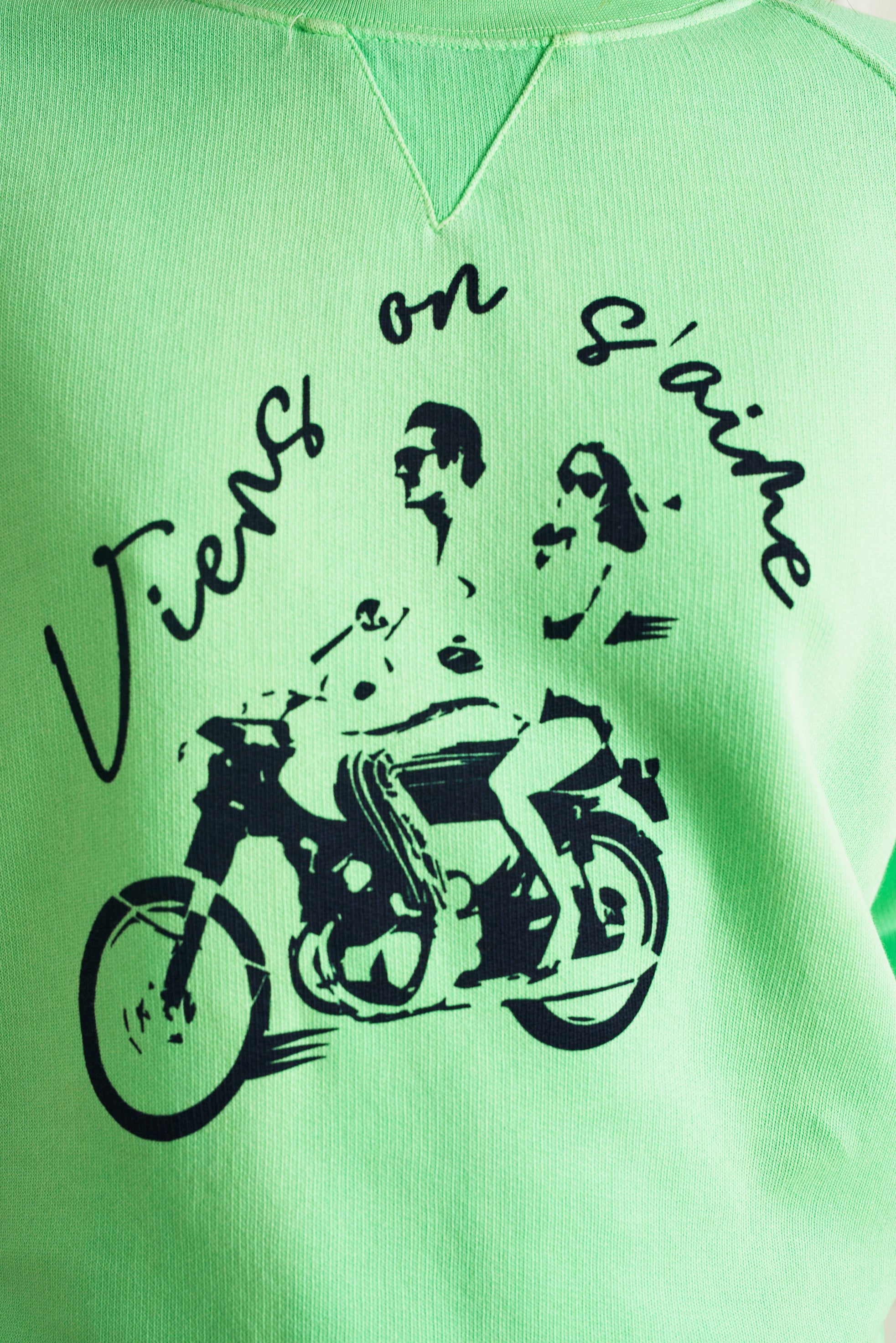 La Petite Française - Sweat Sécurisant vert fluo
