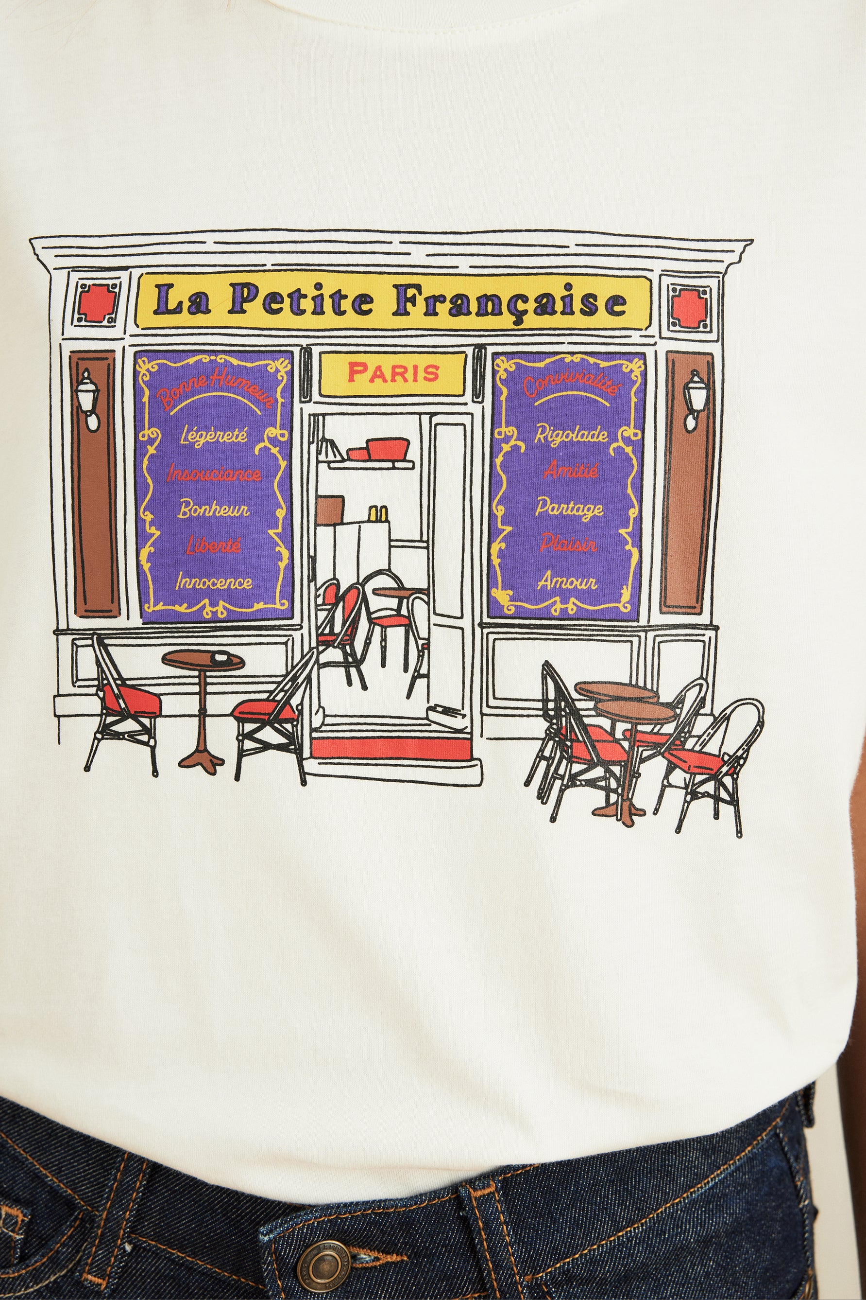 La Petite Française - T-shirt Terrasse